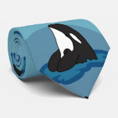 オルカキラークジラ ネクタイ (ロール)