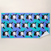 オルカキラークジラ ビーチタオル (正面)