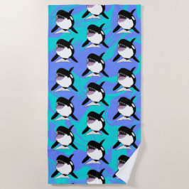 オルカキラークジラ ビーチタオル