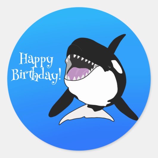 オルカキラークジラ ラウンドシール (正面)