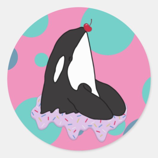 オルカキラークジラ ラウンドシール (正面)