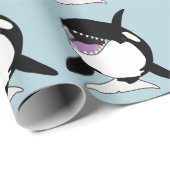 オルカキラークジラ ラッピングペーパー (ロールコーナー)