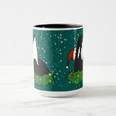 オルカキラーホエールクリスマス マグカップ (中央)