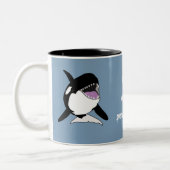 オルカキラーホエールスピリットアニマル ツートーンマグカップ (左)