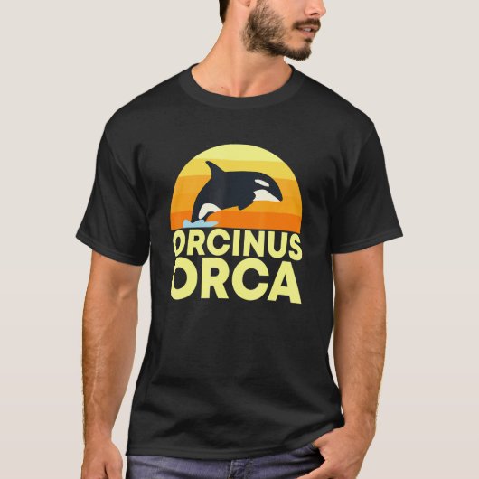 オルカキラーホエールドルフィン海洋生物学者 Tシャツ (正面)