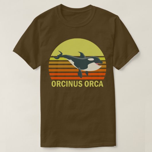 オルカキラーホエールドルフィン海洋生物学者 Tシャツ (デザイン正面)
