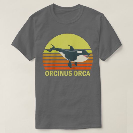 オルカキラーホエールドルフィン海洋生物学者 Tシャツ (デザイン正面)