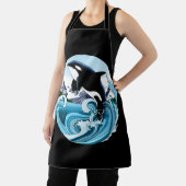 オルカキラーホエールブルー海 エプロン (インサイチュ)