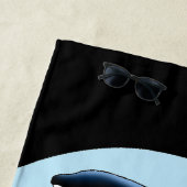 オルカキラーホエールブルー海 ビーチタオル (インサイチュ)