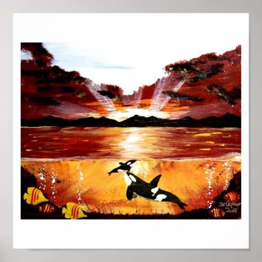 オルカキラー鯨「最初の息」 ポスター (正面)