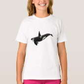 オルカクジライラストレーション – 背景色を選択 Tシャツ (正面)