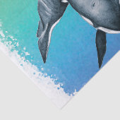 オルカクジラティール（緑がかった色）結晶 薄葉紙 (詳細)