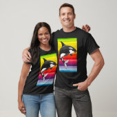 オルカクジラヴィンテージ80sレトロ tシャツ (ユニセックス)