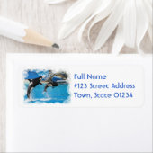 オルカクジラ差出人住所ラベル ラベル (インサイチュ)