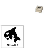 オルカクジラ最高 (fantastic) 1x1 ラバースタンプ (押印)