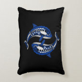 オルカクジラ海動物 アクセントクッション (正面(垂直))