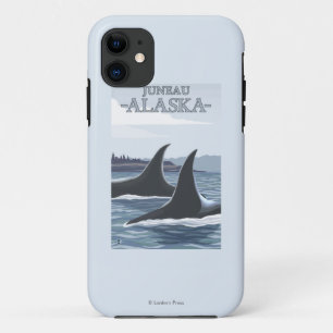 オルカクジラ1号-アラスカ、ジュヌー iPhone 11 ケース