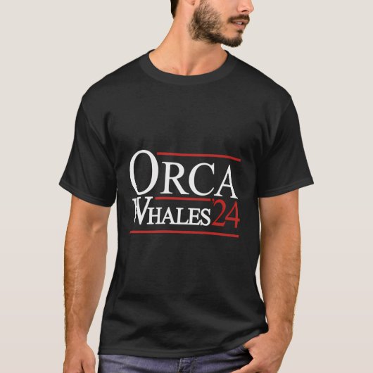 オルカクジラ24社会主義進歩的ヨットオルカス Tシャツ (正面)
