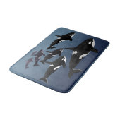 オルカクジラ バス マット キラークジラ アート バス デコ (アングル)