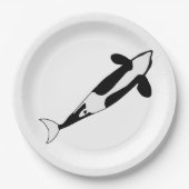 オルカクジラ ペーパープレート (正面)