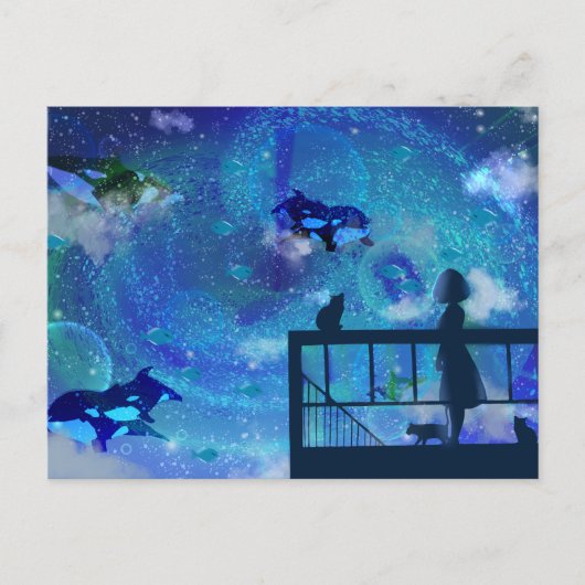 オルカクジラ ポストカード (正面)