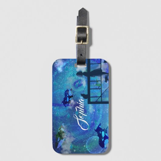 オルカクジラ ラゲッジタグ (正面縦)