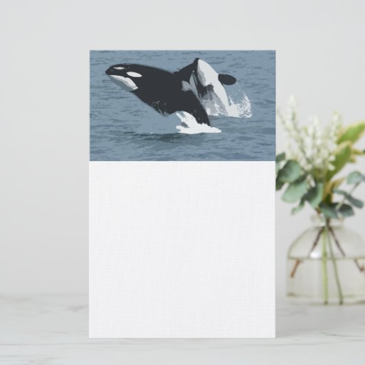 オルカクジラ 便箋 (スタンド正面)