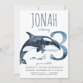 オルカサード誕生日招待状 招待状 (正面)