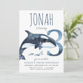 オルカサード誕生日招待状 招待状 (スタンド正面)