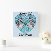 オルカスの歌 スクエア壁時計 (ホーム)