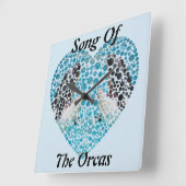 オルカスの歌 スクエア壁時計 (傾斜)