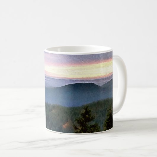 オルカスアイランドサンセット山憲法 コーヒーマグカップ (正面右)