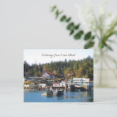 オルカス島の挨拶 ポストカード (スタンド正面)