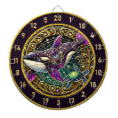 オルカタートルサーキュラ素朴ルウォールアート ダーツボード (正面)