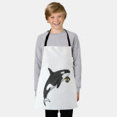 オルカハンドボール選手ハンドボール エプロン (着用した状態)