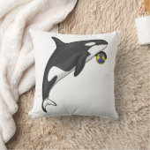 オルカハンドボール選手ハンドボール クッション (ブランケット)