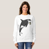 オルカハンドボール選手ハンドボール スウェットシャツ (正面フル)