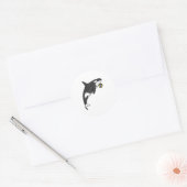 オルカハンドボール選手ハンドボール ラウンドシール (封筒)