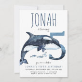 オルカフィフス誕生日招待状 招待状 (正面)