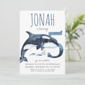 オルカフィフス誕生日招待状 招待状 (スタンド正面)