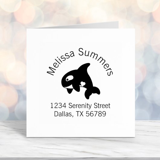 オルカホエールアーチアドレス セルフインキングスタンプ