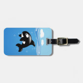 オルカホエールイン海 ラゲッジタグ (正面横)