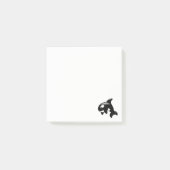 オルカホエールオンホワイト ポストイット (正面)