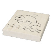 オルカホエールカラーリングページ ラバースタンプ (スタンプ)