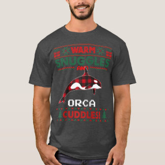 オルカホエールクリスマスパジャマ醜いクリスマススススススススウェート Tシャツ