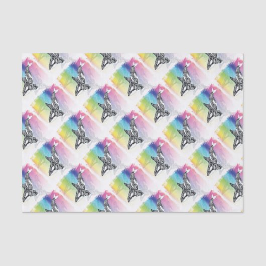 オルカホエールトバルレインボーアート 薄葉紙 (正面)