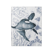 オルカ地図ブルー ノートパッド (回転)