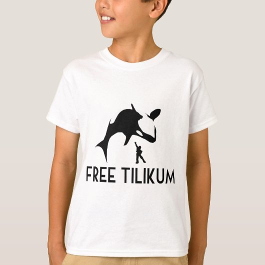 オルカ救キラークジラ無料ティリクム Tシャツ (正面)