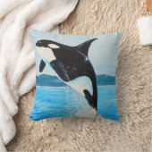 オルカ絵画ス クッション (ブランケット)