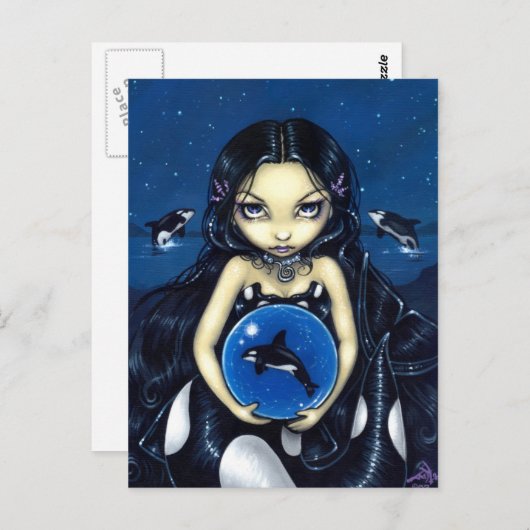 「オルカ魔法」はがき ポストカード (正面/裏面)